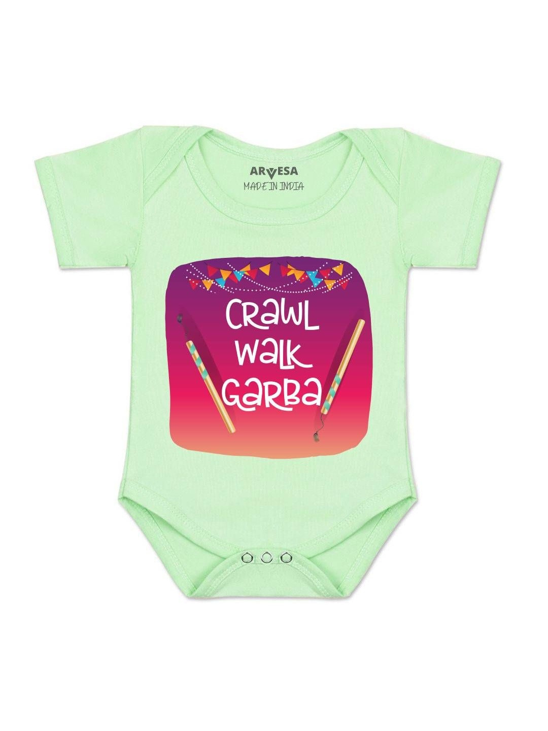 Crawl Walk Garba Printed Romper