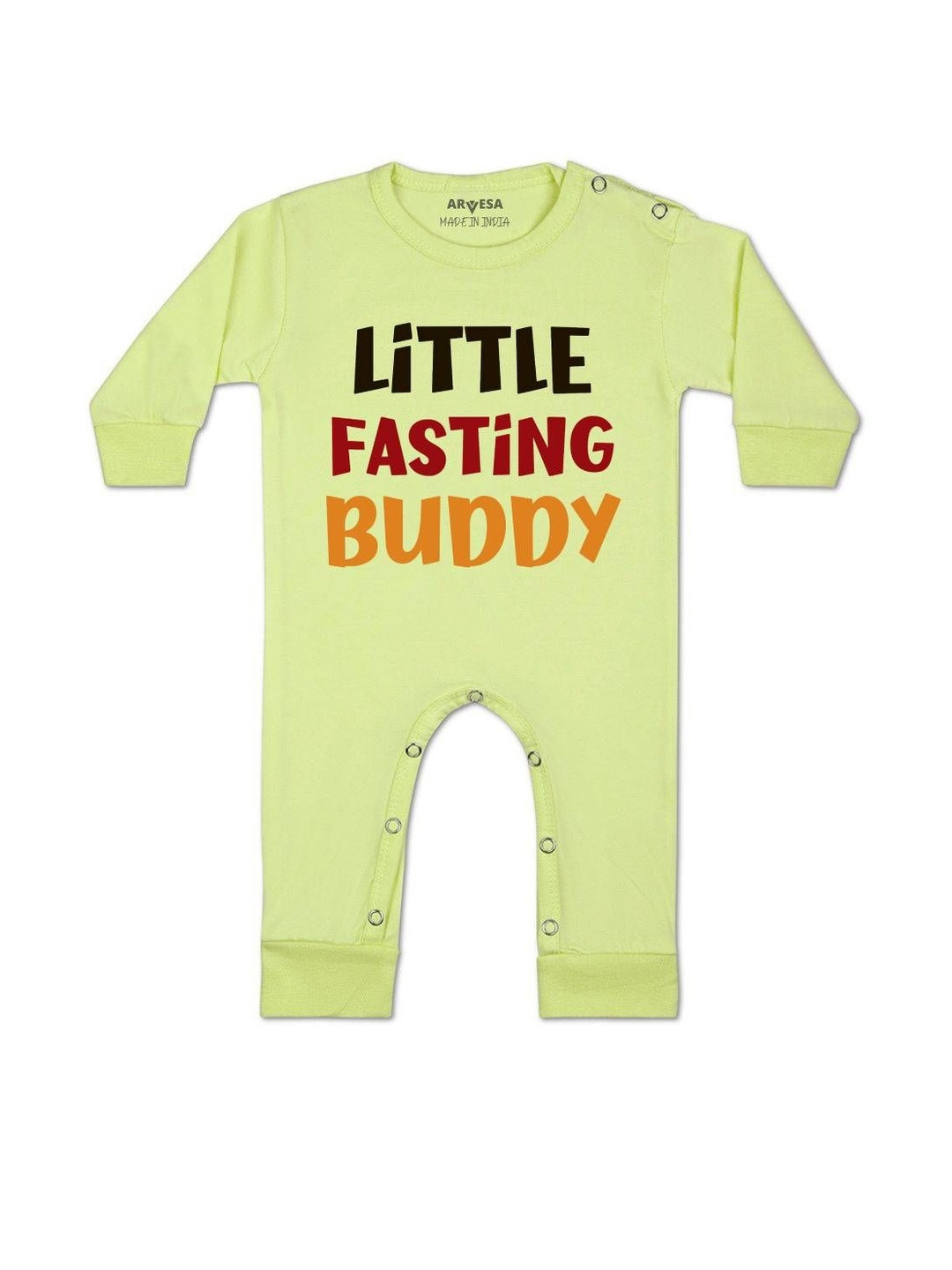 Arvesa kids Fasting Buddy Printed Baby Rompers