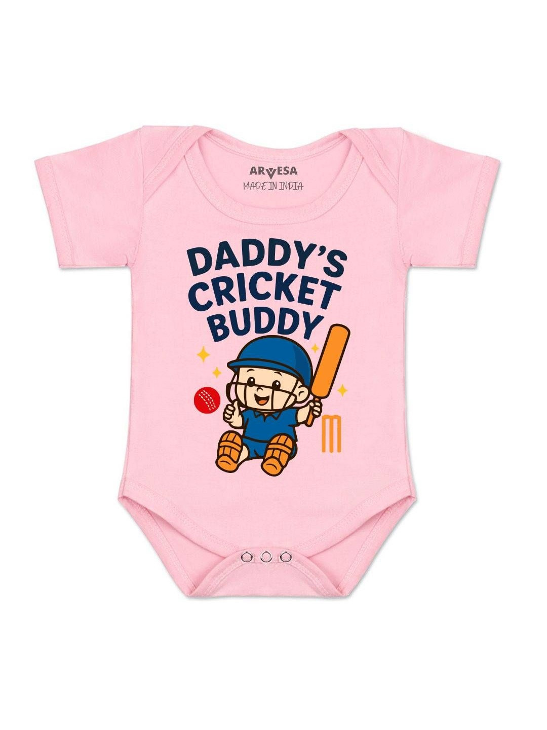 Daddy Cricket Buddy Printed Romper