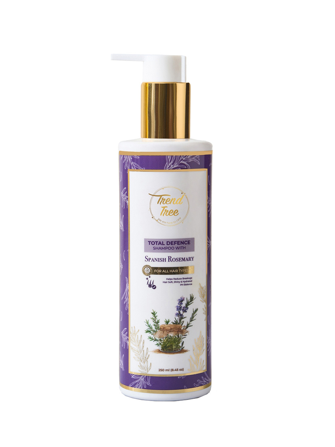 TRENDTREE Spanish Rosemary Shampoo With Aloe Vera Extract - 250 ml