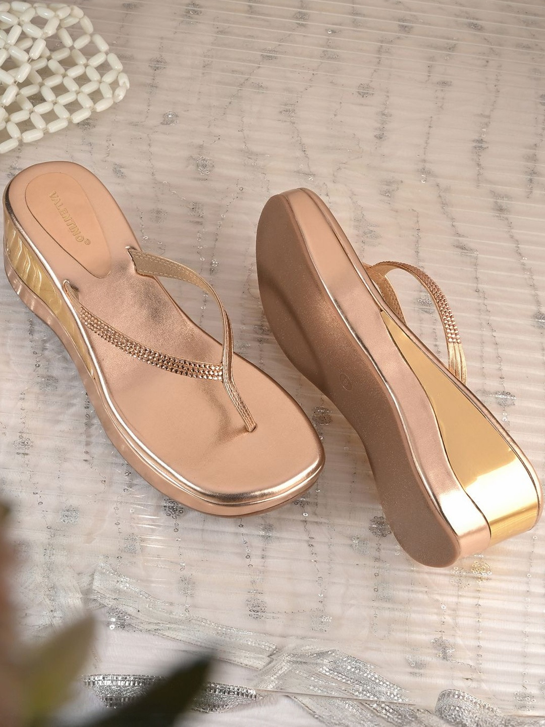 Valentino Embellished Platform Heels