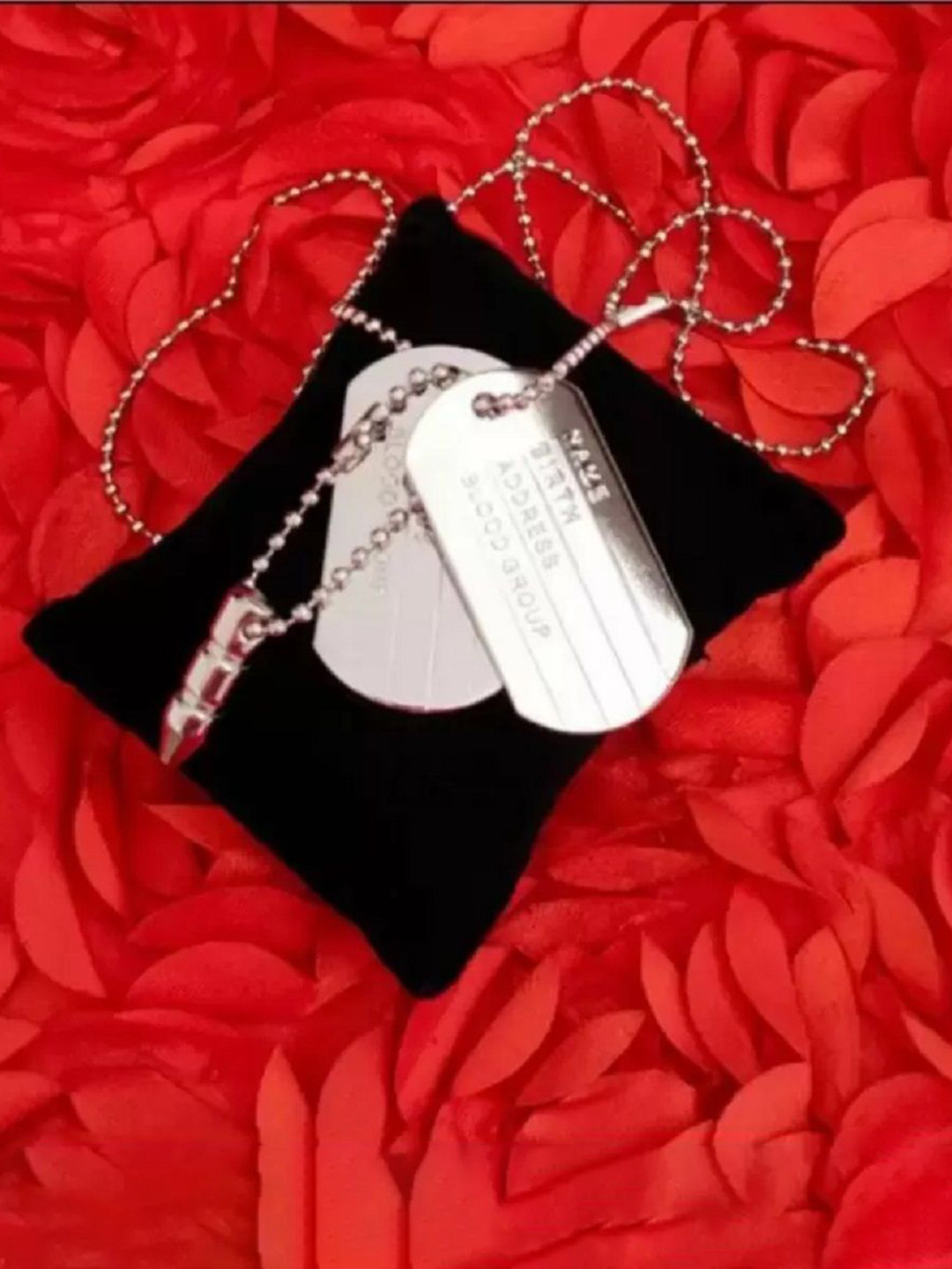 Gammer Unisex Silver-Plated Dog Tag Pendant