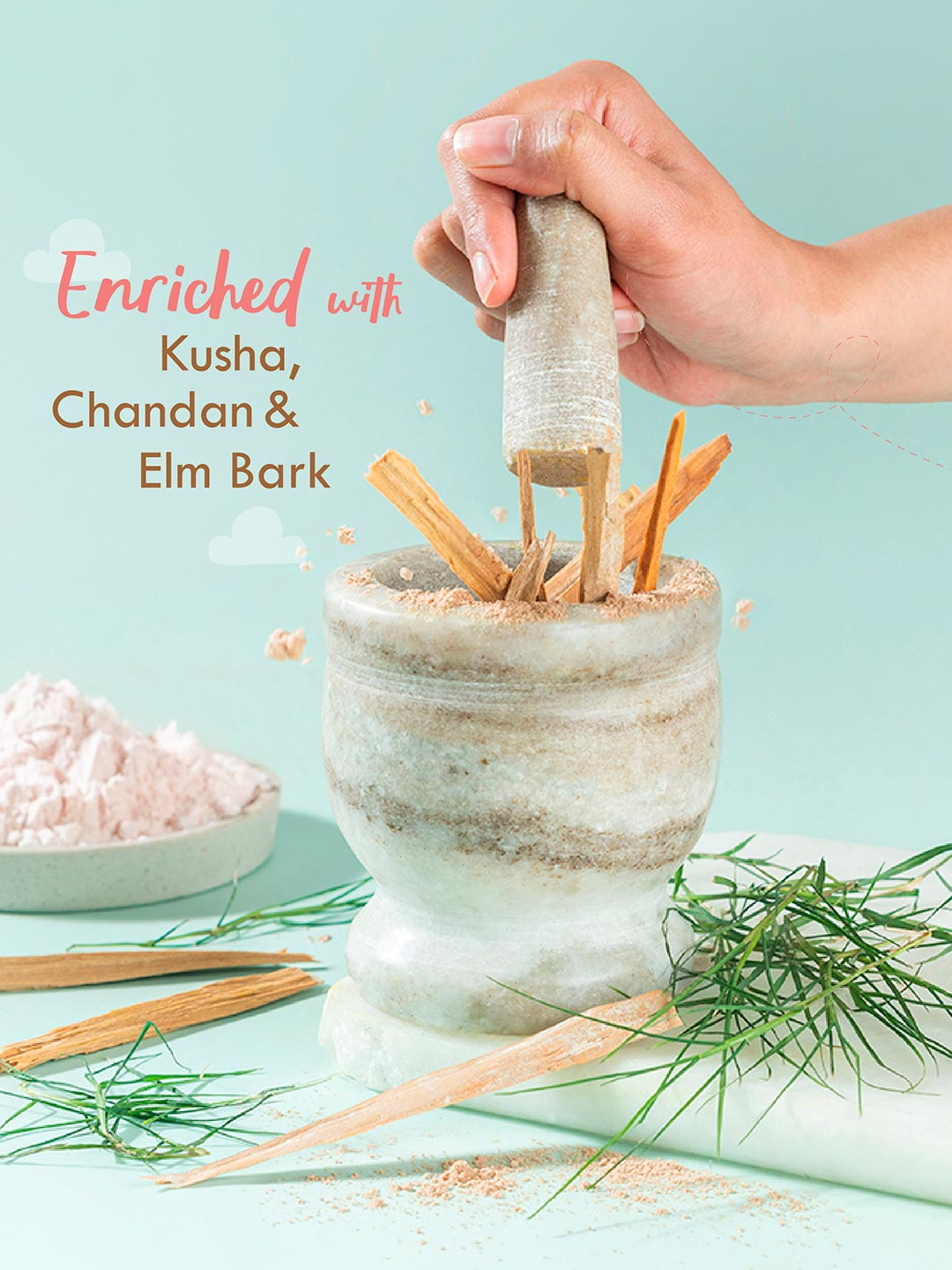 Nat Habit Set Of 2 Kusha Baby Powder With Shwet Chandan 0-5 Years - 150g Each