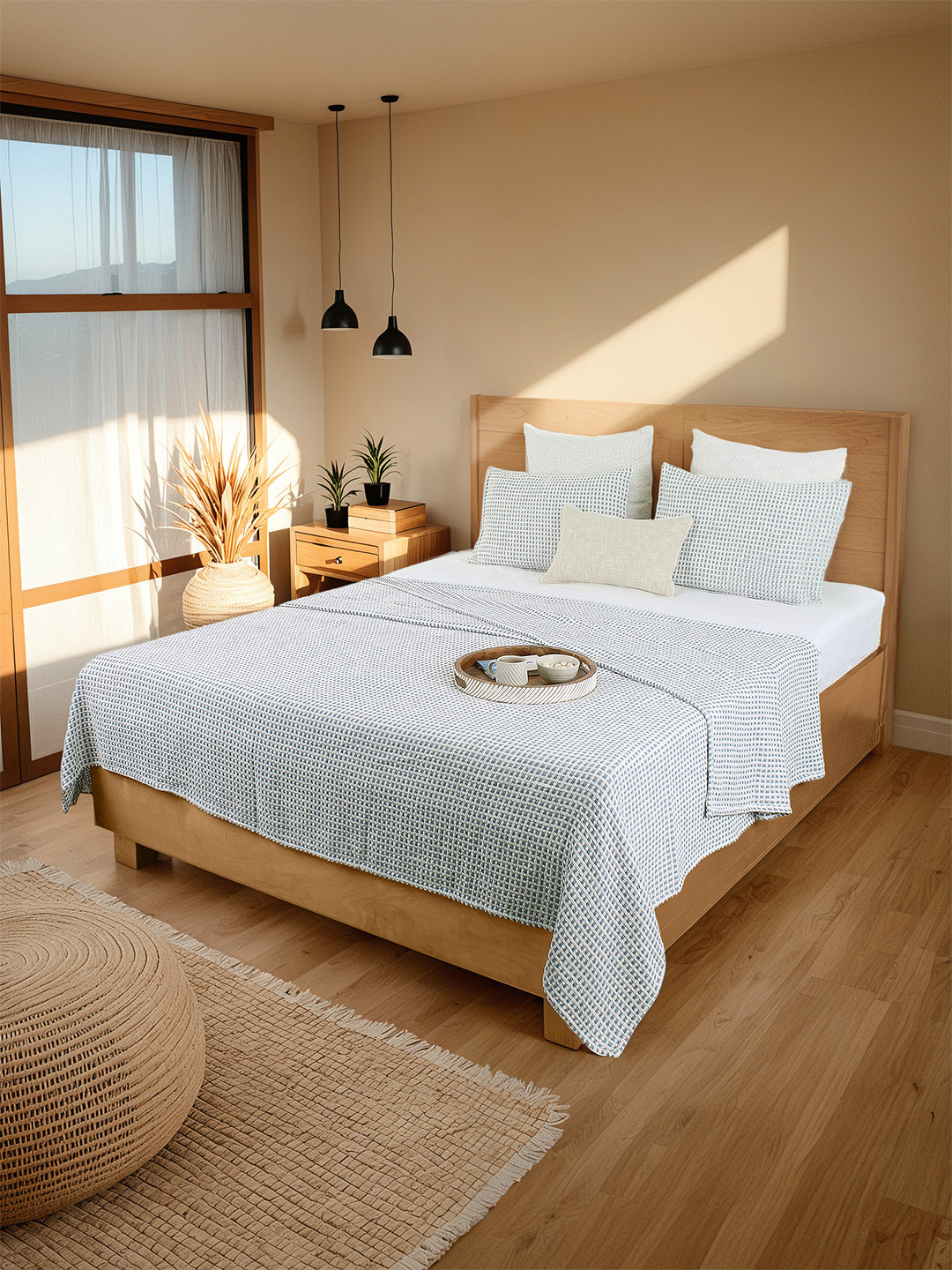 House This 120 TC Cotton Double Bed Bedsheet Cover