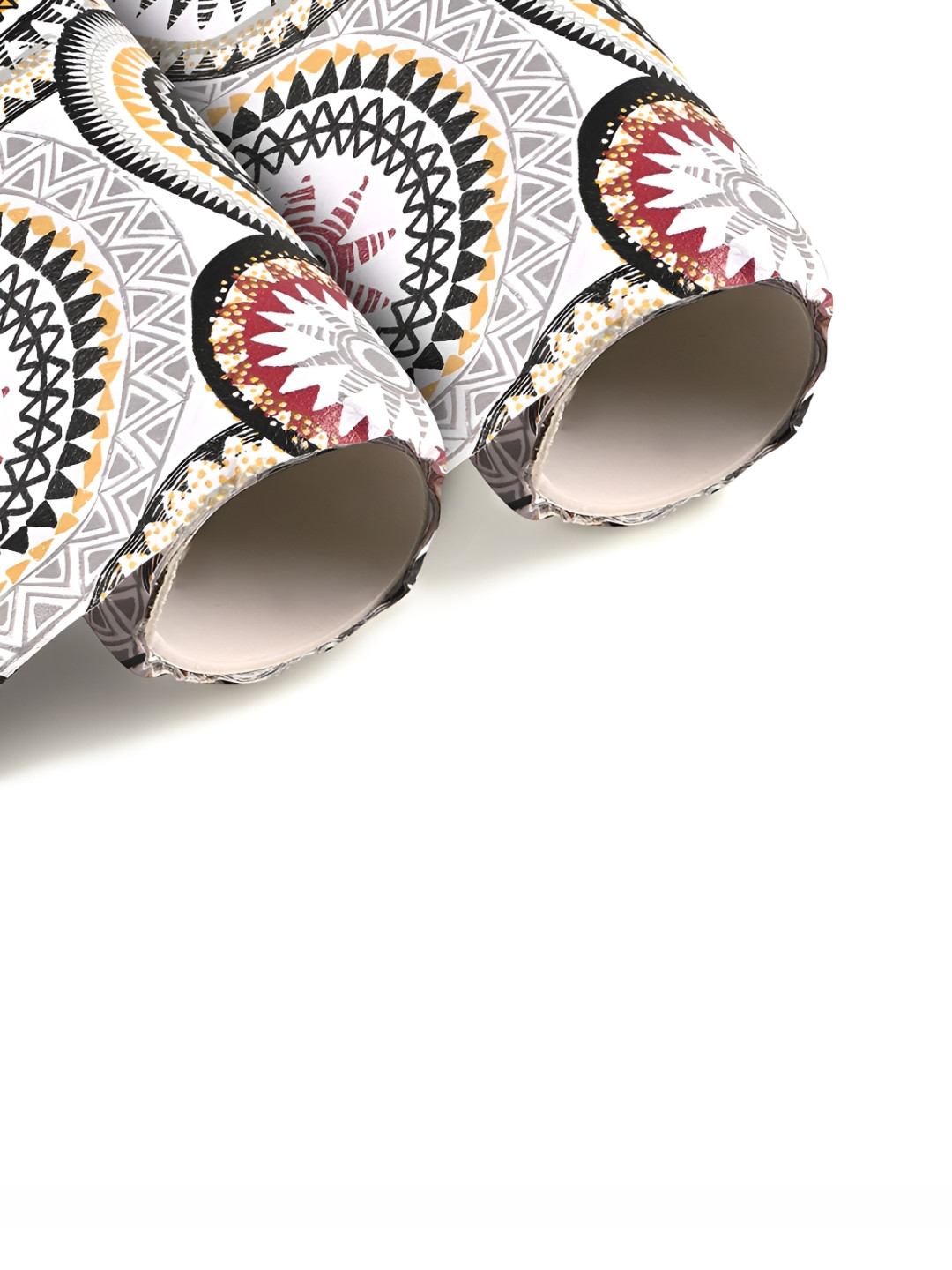 Aura 2 Pieces White And Black Printed Shelf Liners