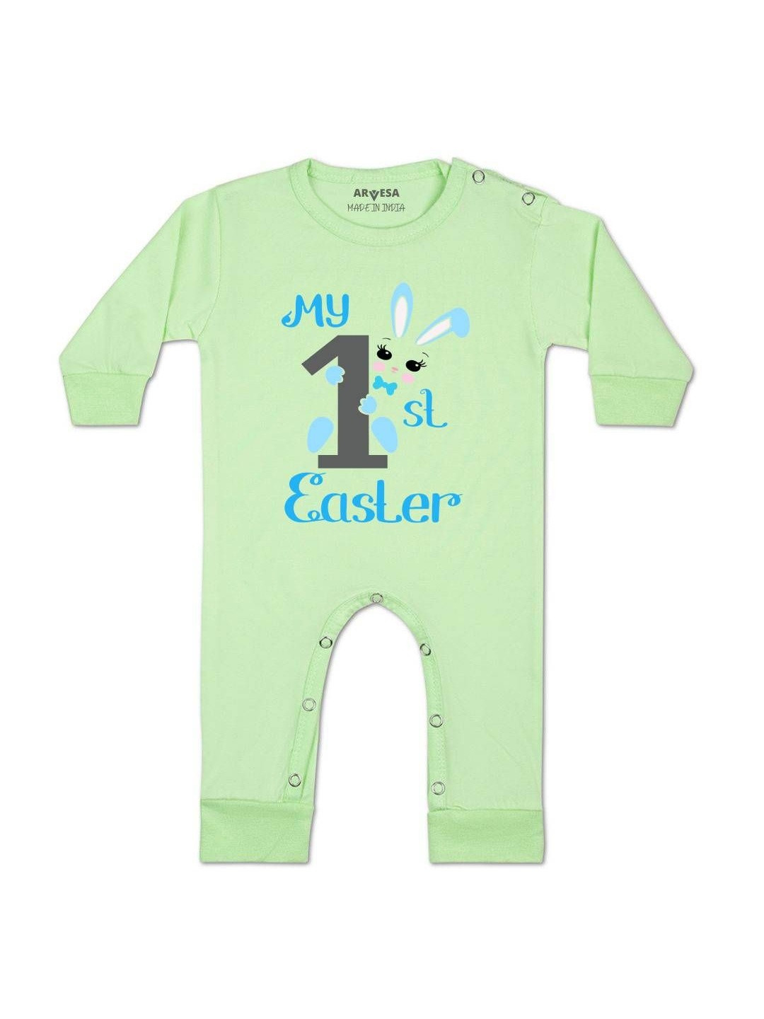 My First Easter Printed Baby Rompers
