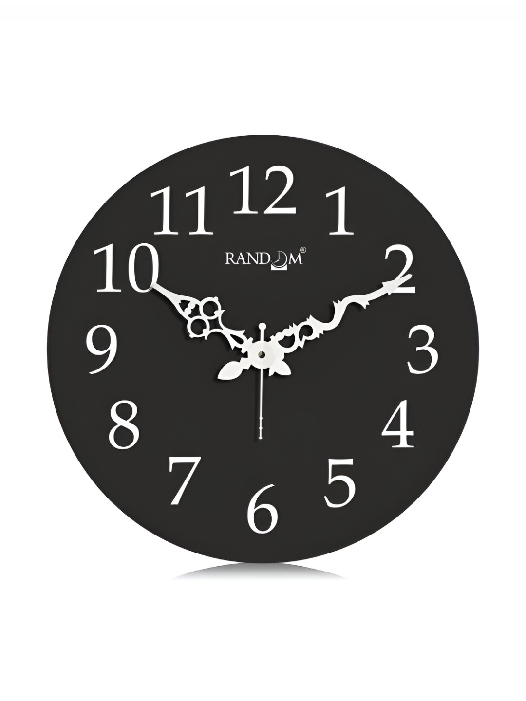 RANDOM Black Contemporary Analogue Wall Clock