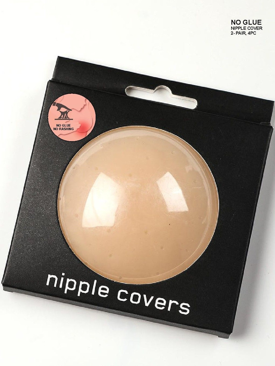 TOMKOT Women Set Of 2 No Glue Invisible Seamless Reusable Nipple Covers