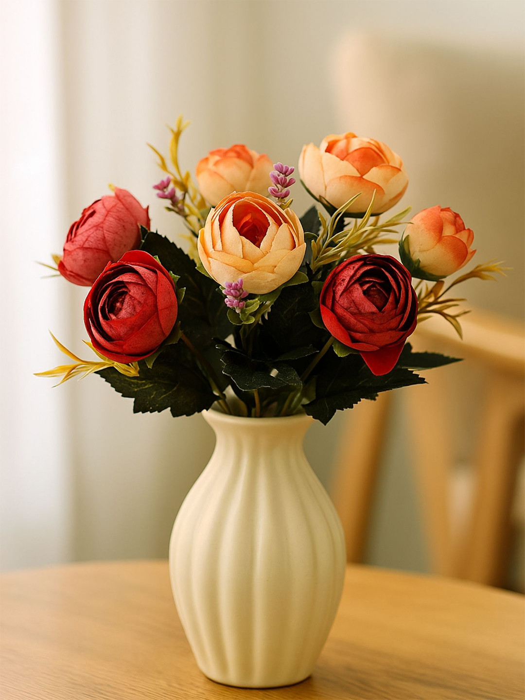 ARTSY Peach Artificial Rose Flowers