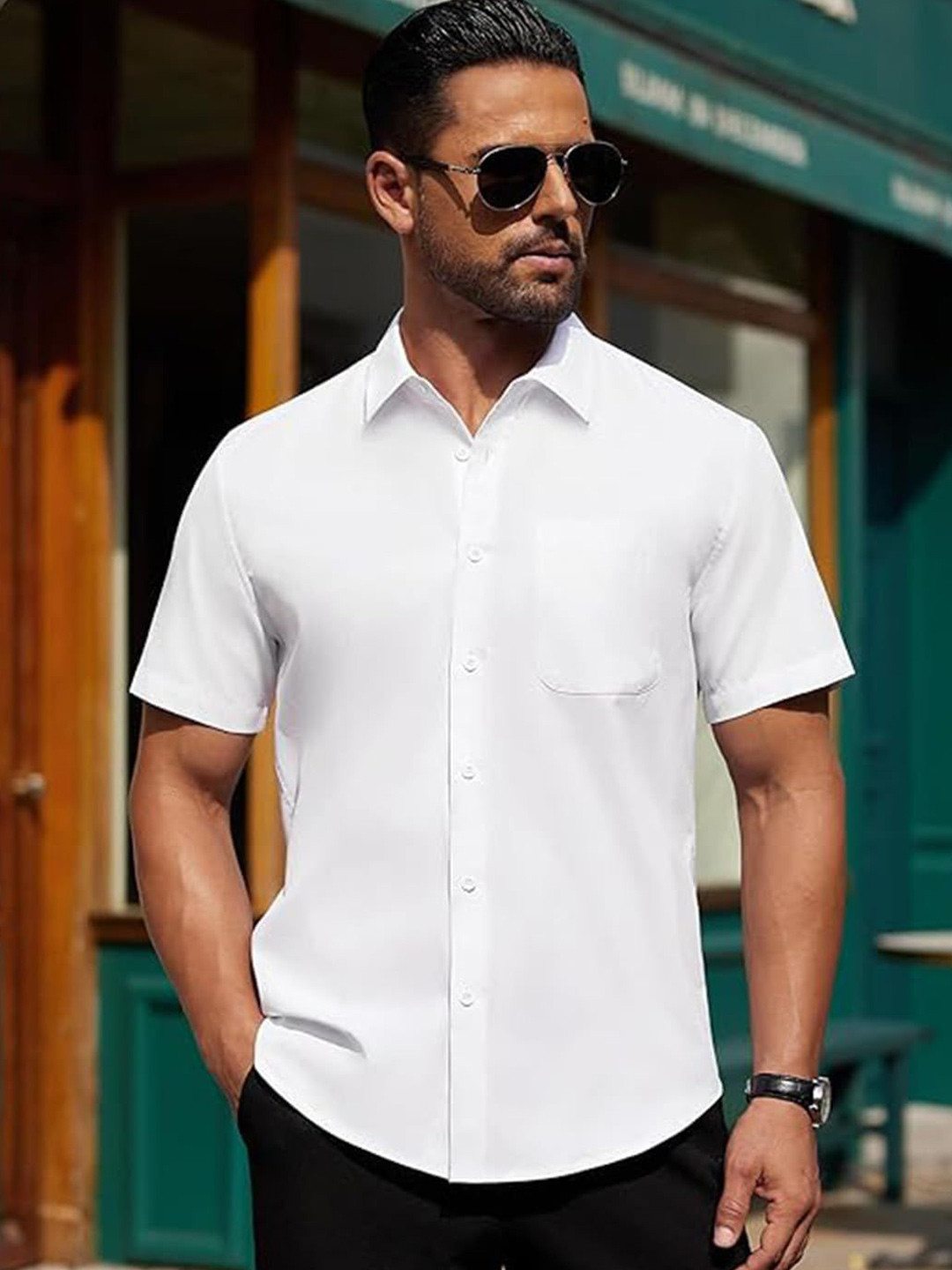 Vida Loca Smart Spread Collar Slim Fit Shirt