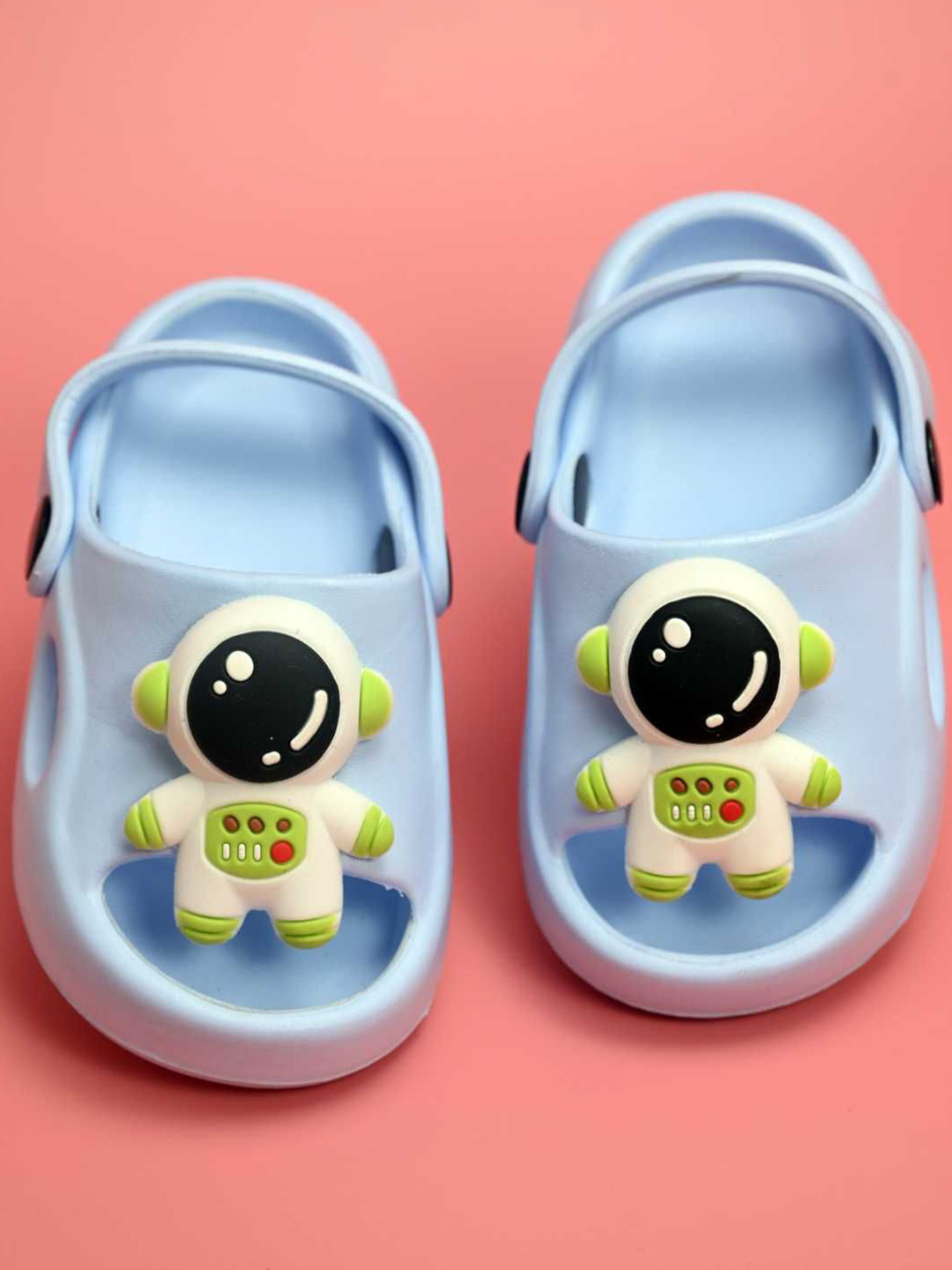 Yellow Bee Boys Little Astronaut Playtime Charms Rubber Clogs