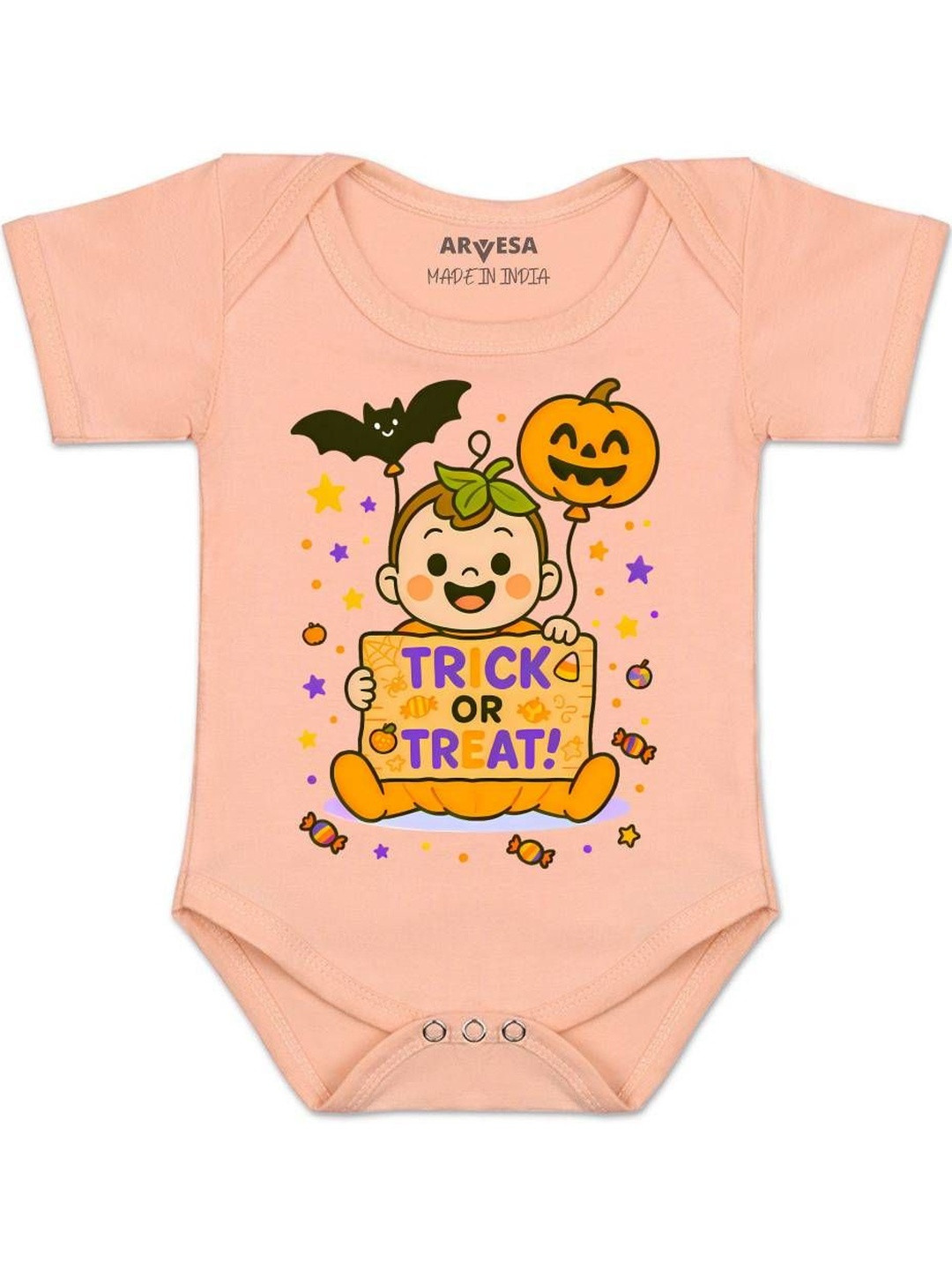 Trick or Treat Printed Romper