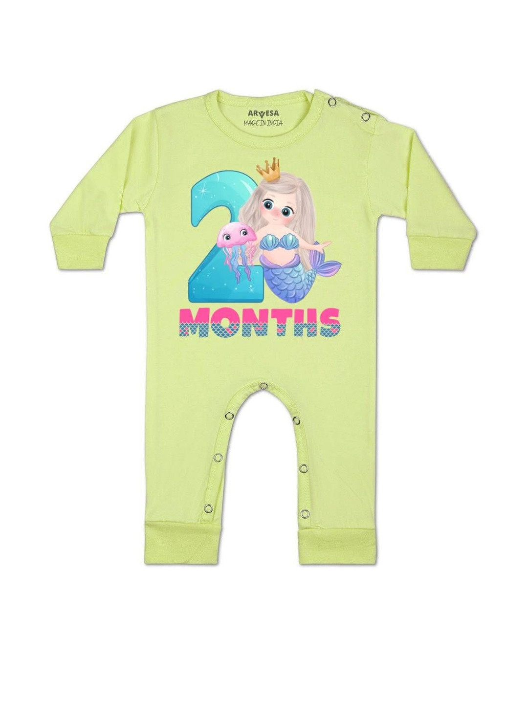 2 Month Printed Baby Rompers