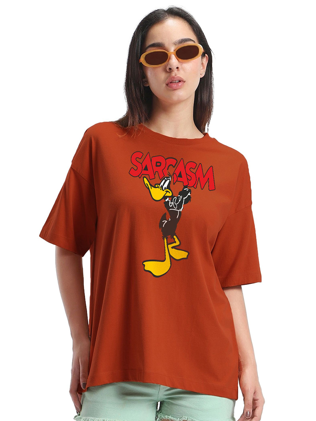 TOGS & TERRE Looney Tunes Printed Organic Cotton Oversized T-shirt