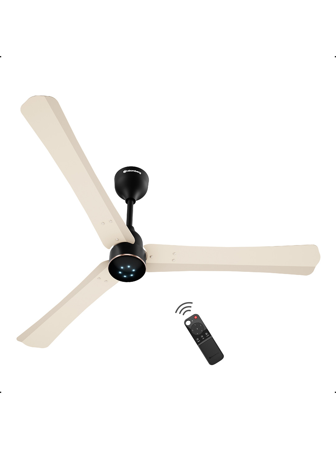 Atomberg Renesa Halo Ivory & Black 1200mm BLDC 5 star Smart Ceiling Fan with IoT & Remote