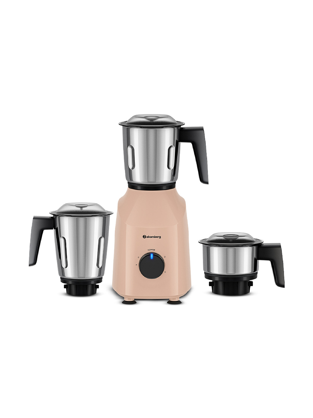 Atomberg Xiana Peach Blossom 750 Watt 3 Multipurpose Stainless Steel Jars Mixer Grinder