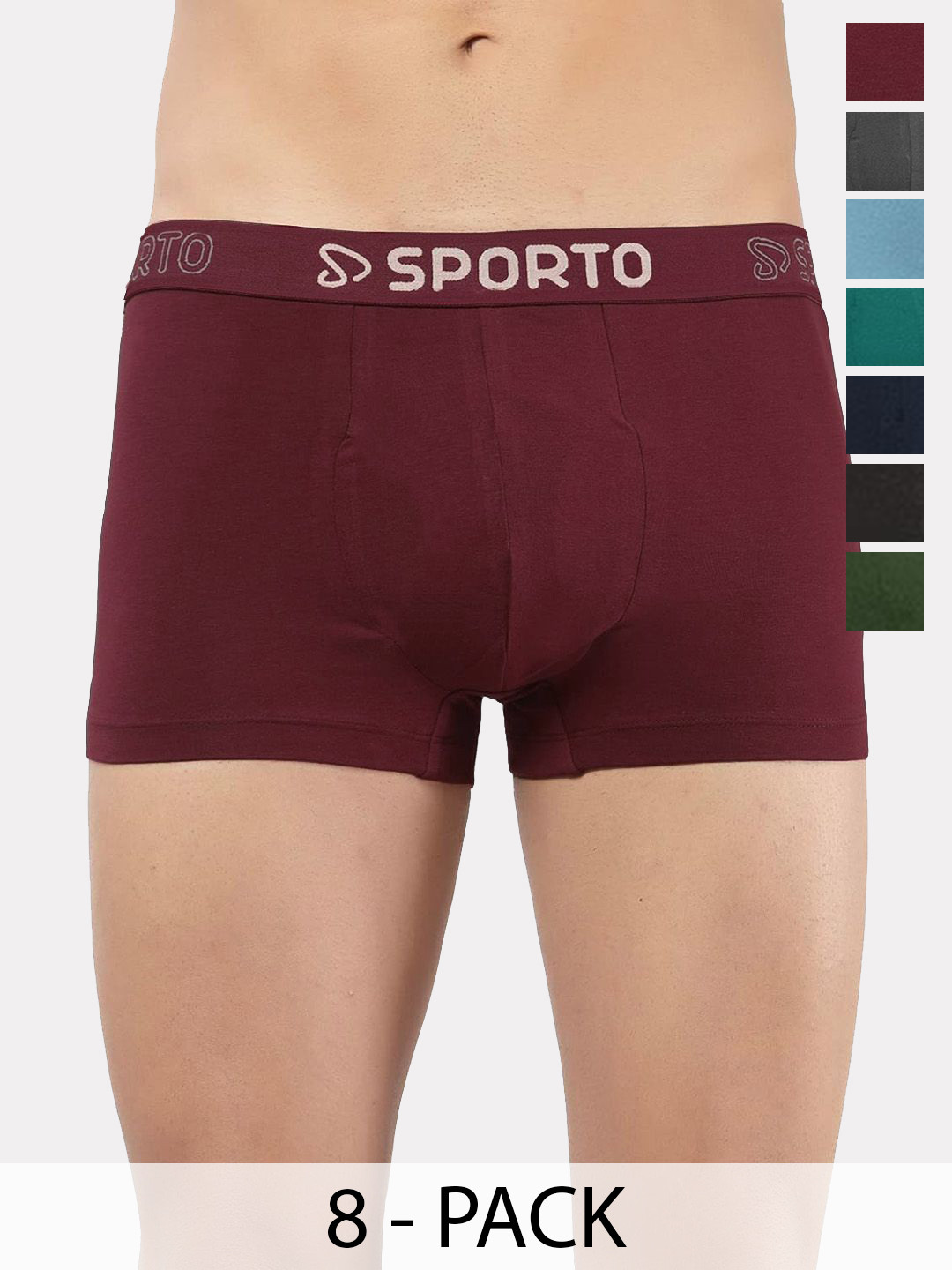 Sporto by Macho Pack Of 7 Trunks