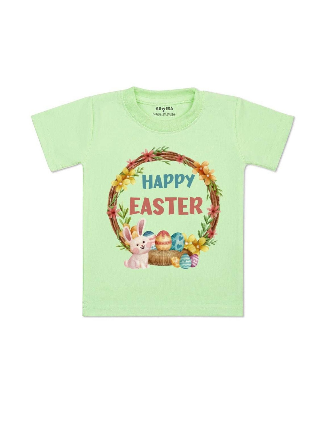 Happy Easter Printed Kids Tshirt