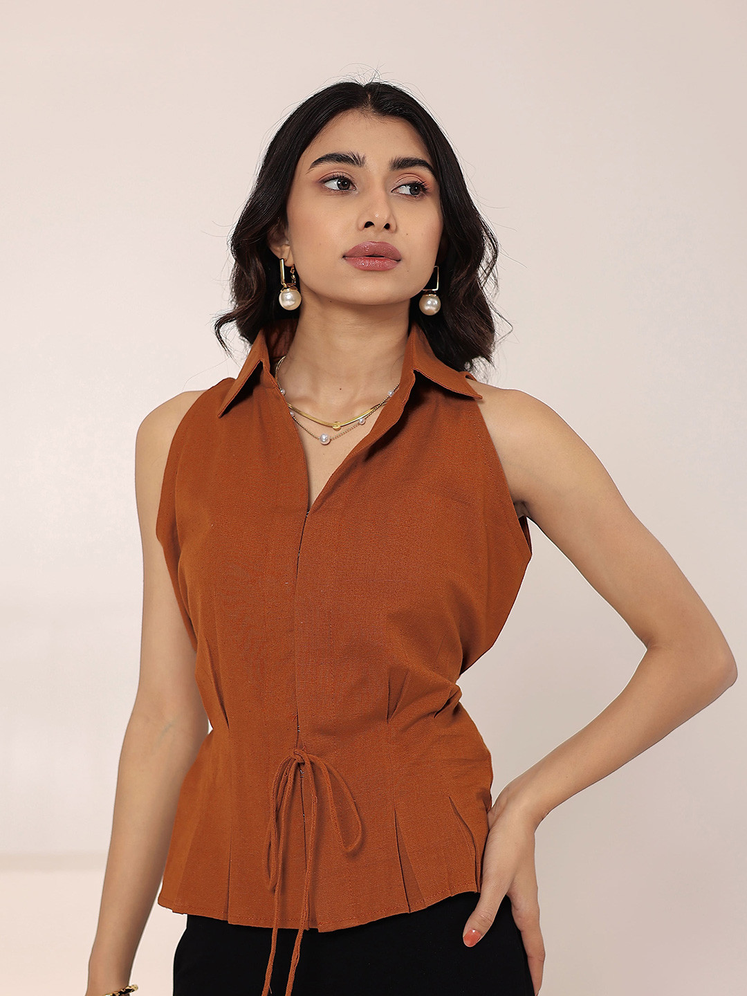 KAORI BY SHREYA AGARWAL Shirt Style Top