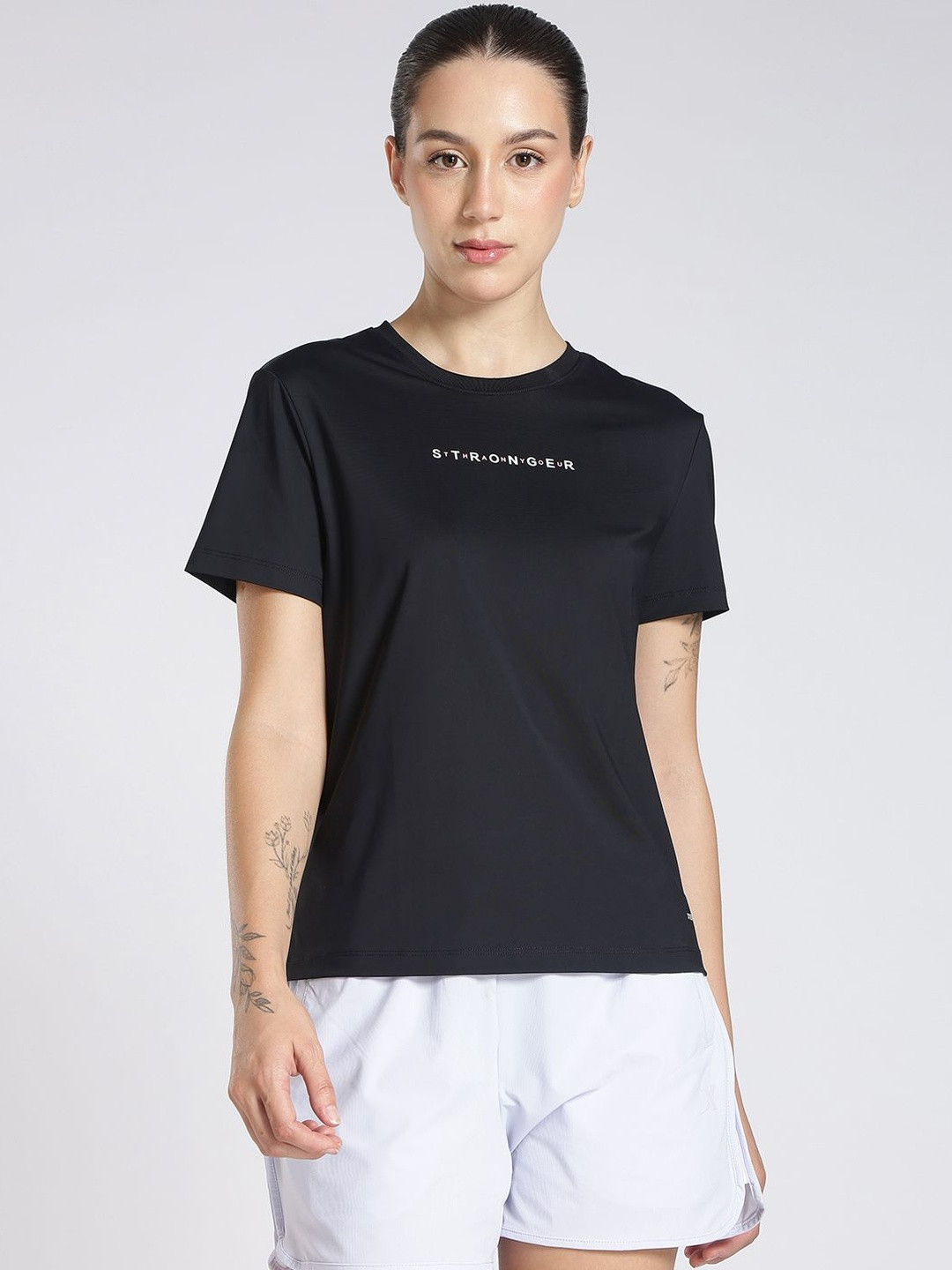 Xtep Typography Printed Motion Dry Sports T-shirt