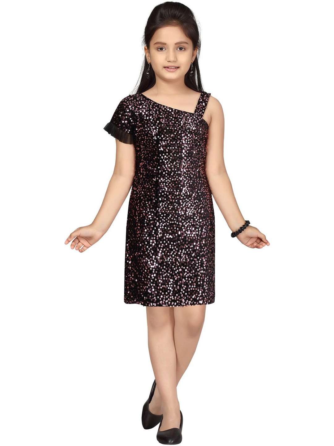 Muhuratam Girls Nylon A-Line Dresses