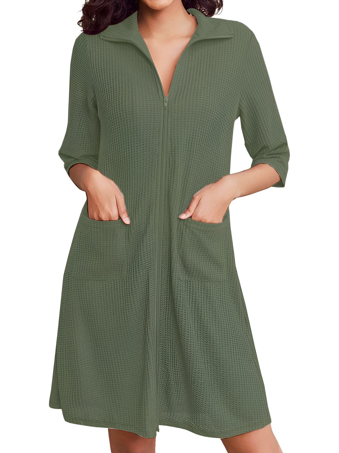 Enchant Home Self-Design Pure Cotton Bath Robe