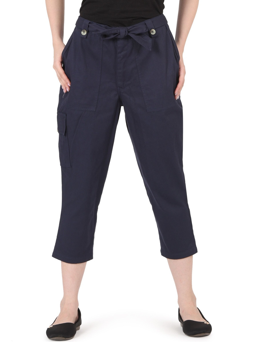 MJ LIFE STYLE Original Women Mid-Rise Cotton Cargos Trouser