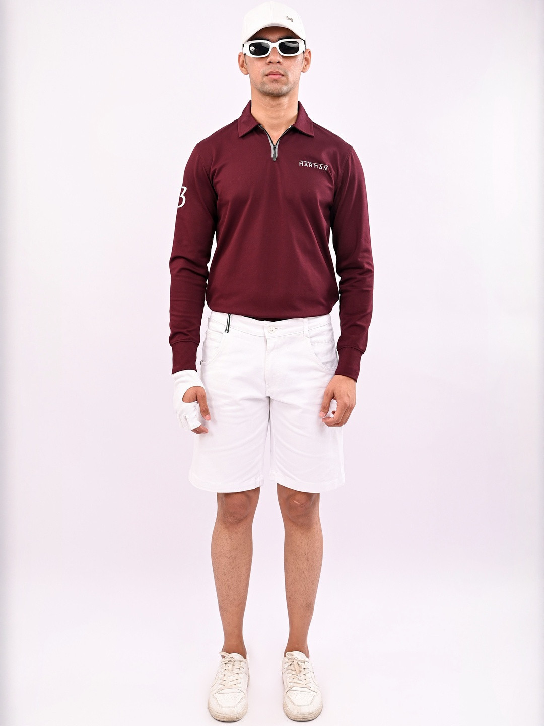 THREADS OF HARMAN Polo Collar Cotton T-shirt