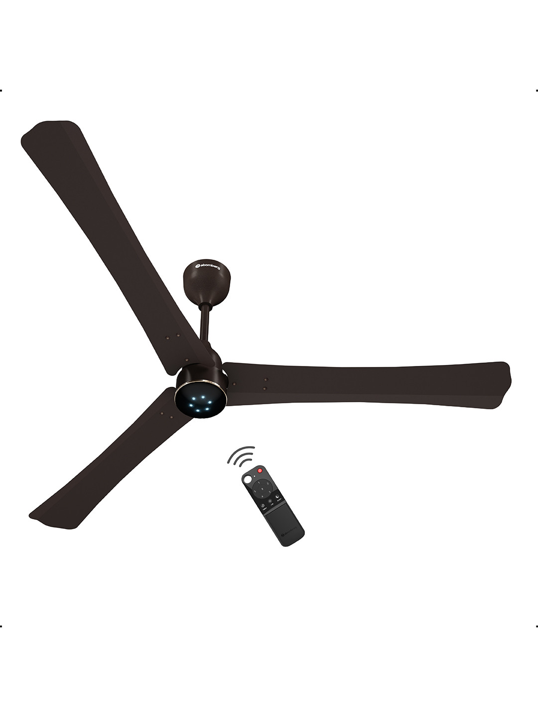 Atomberg Renesa Halo Blaze Brown 1400mm BLDC 5 star Smart Ceiling Fan with IoT & Remote