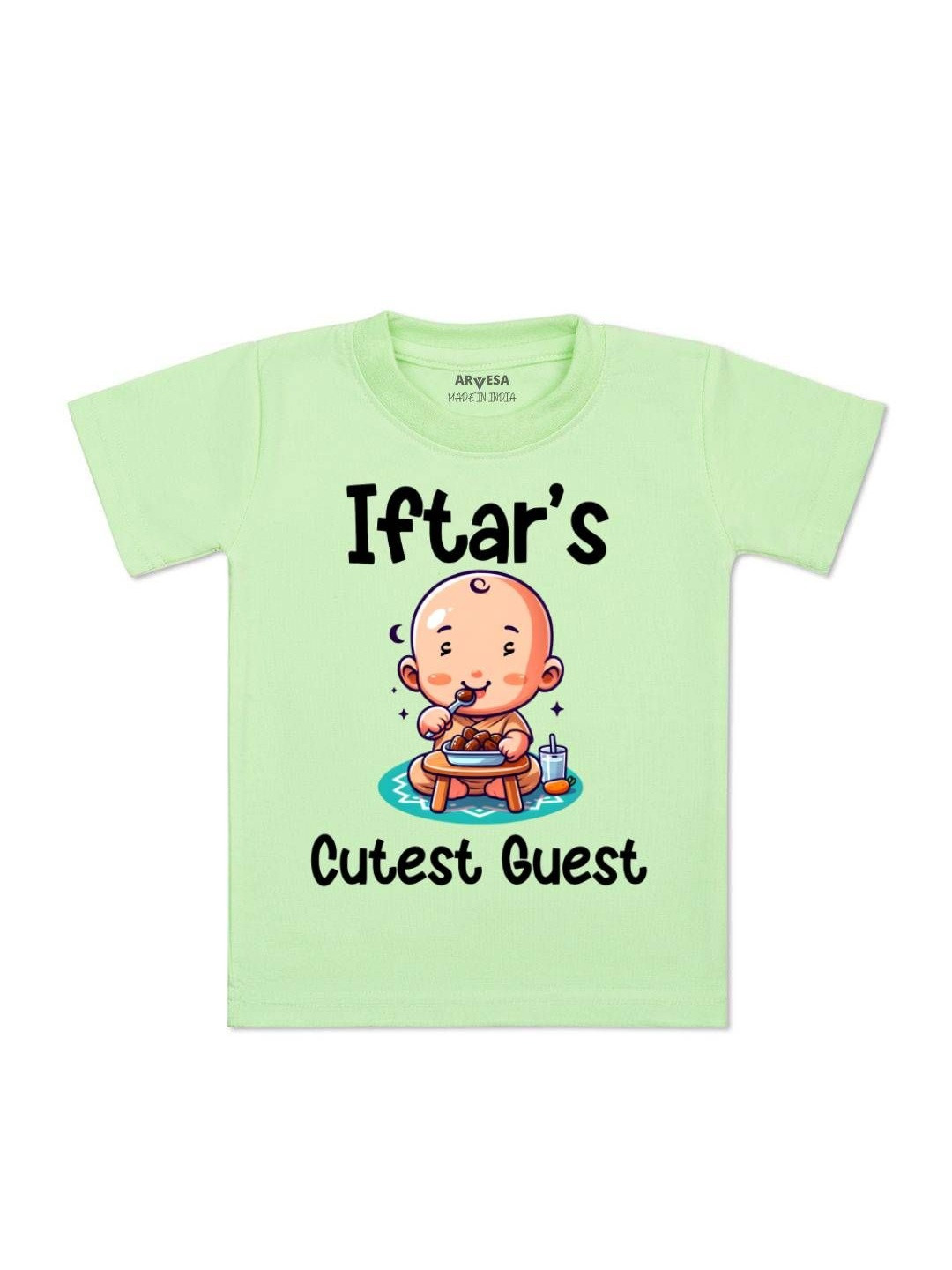 Iftar Cutest Guest Printed Kids Tshirt