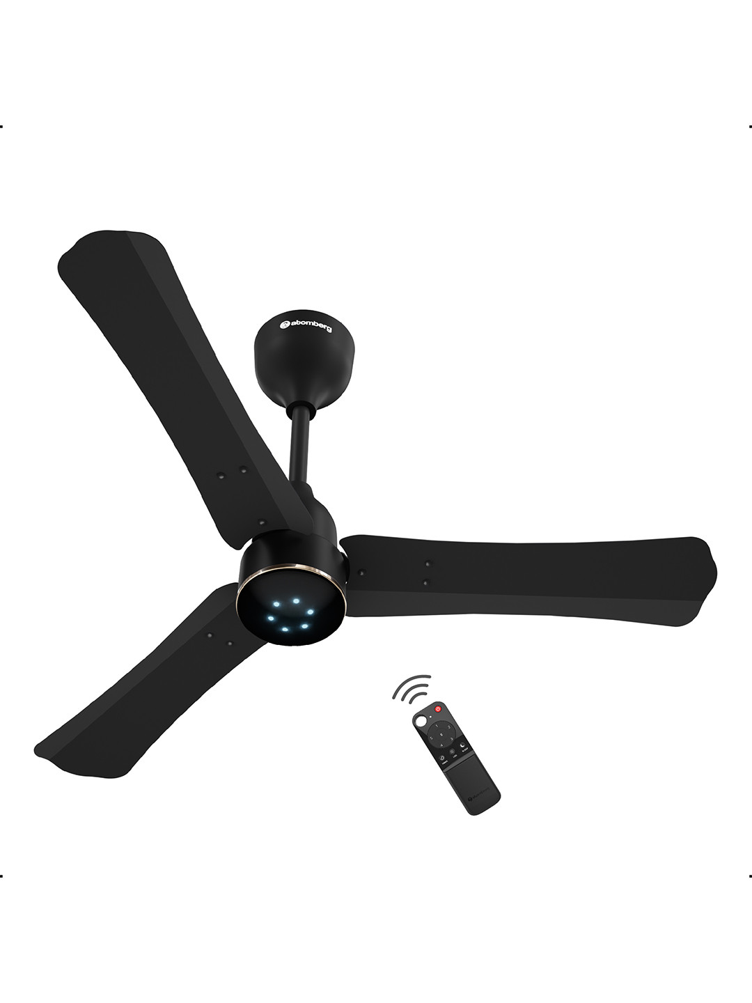 Atomberg Midnight Black 5 Star Renesa Halo Smart 900mm BLDC Ceiling Fan with IoT & Remote