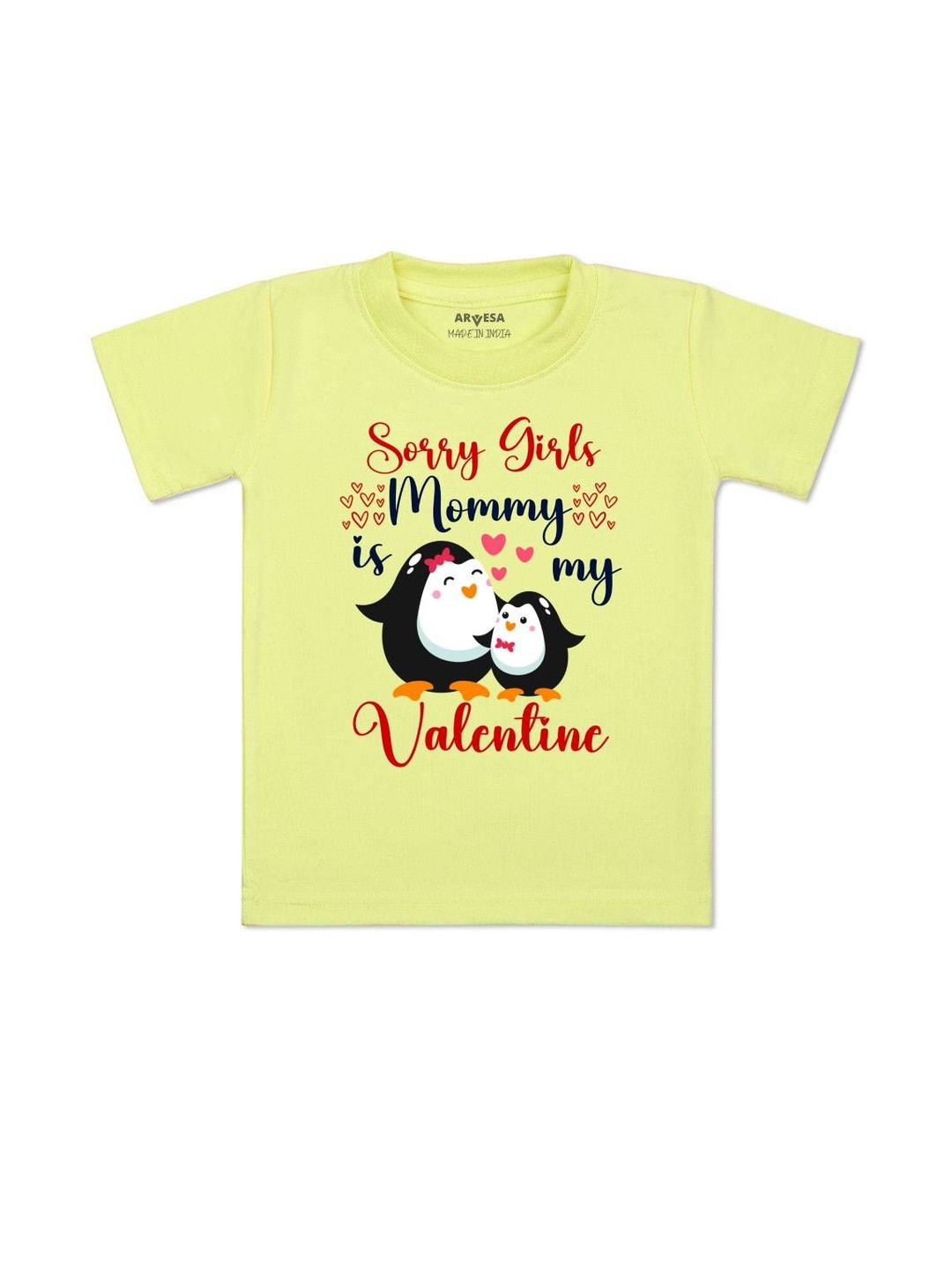 Sorry Girl Daddy Is My Valentine Printed Kids Tshirt