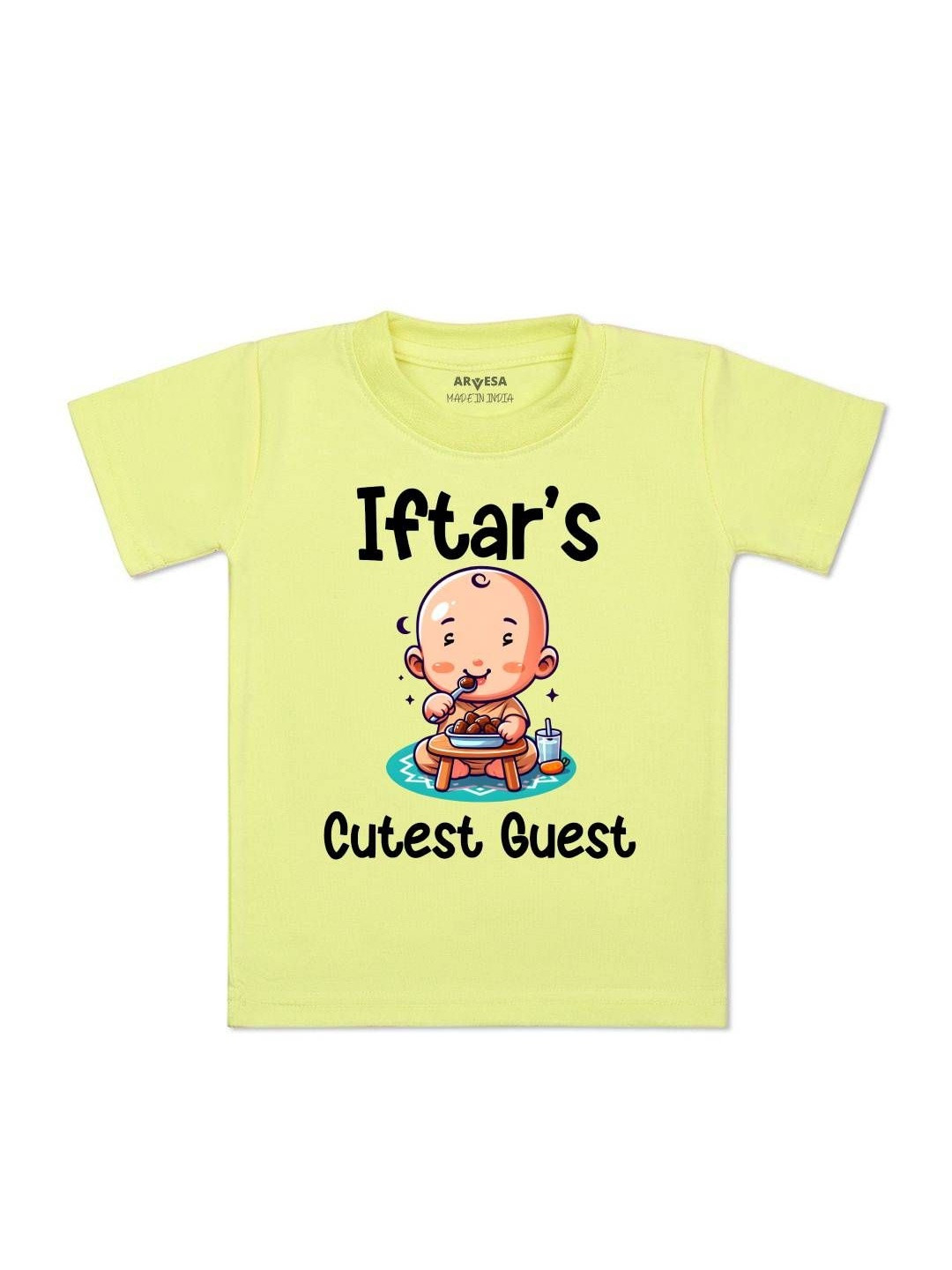 Iftar Cutest Guest Printed Kids Tshirt