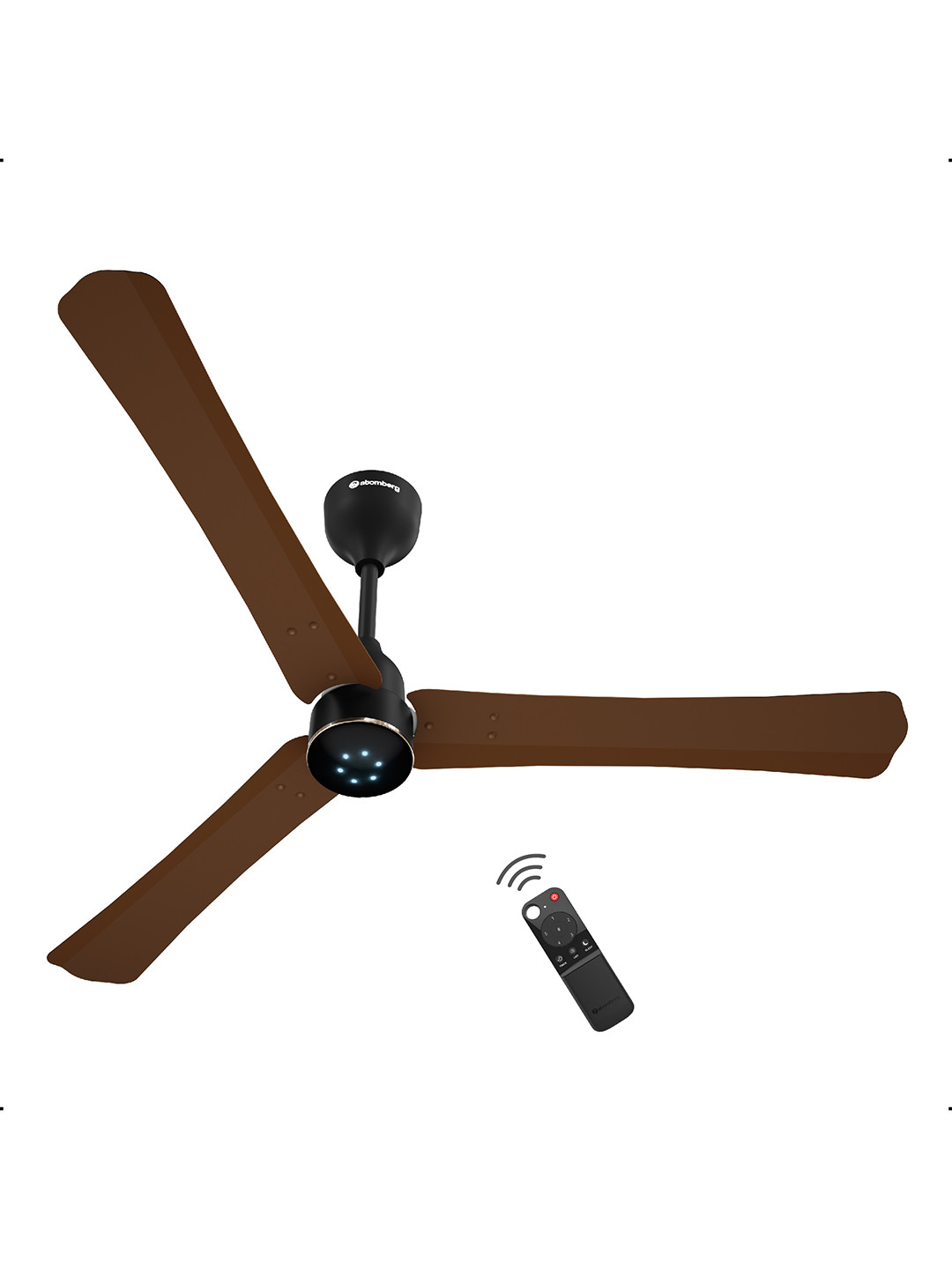 Atomberg Renesa Halo Brown & Black 1200mm BLDC Smart 5 star Ceiling Fan with IoT & Remote