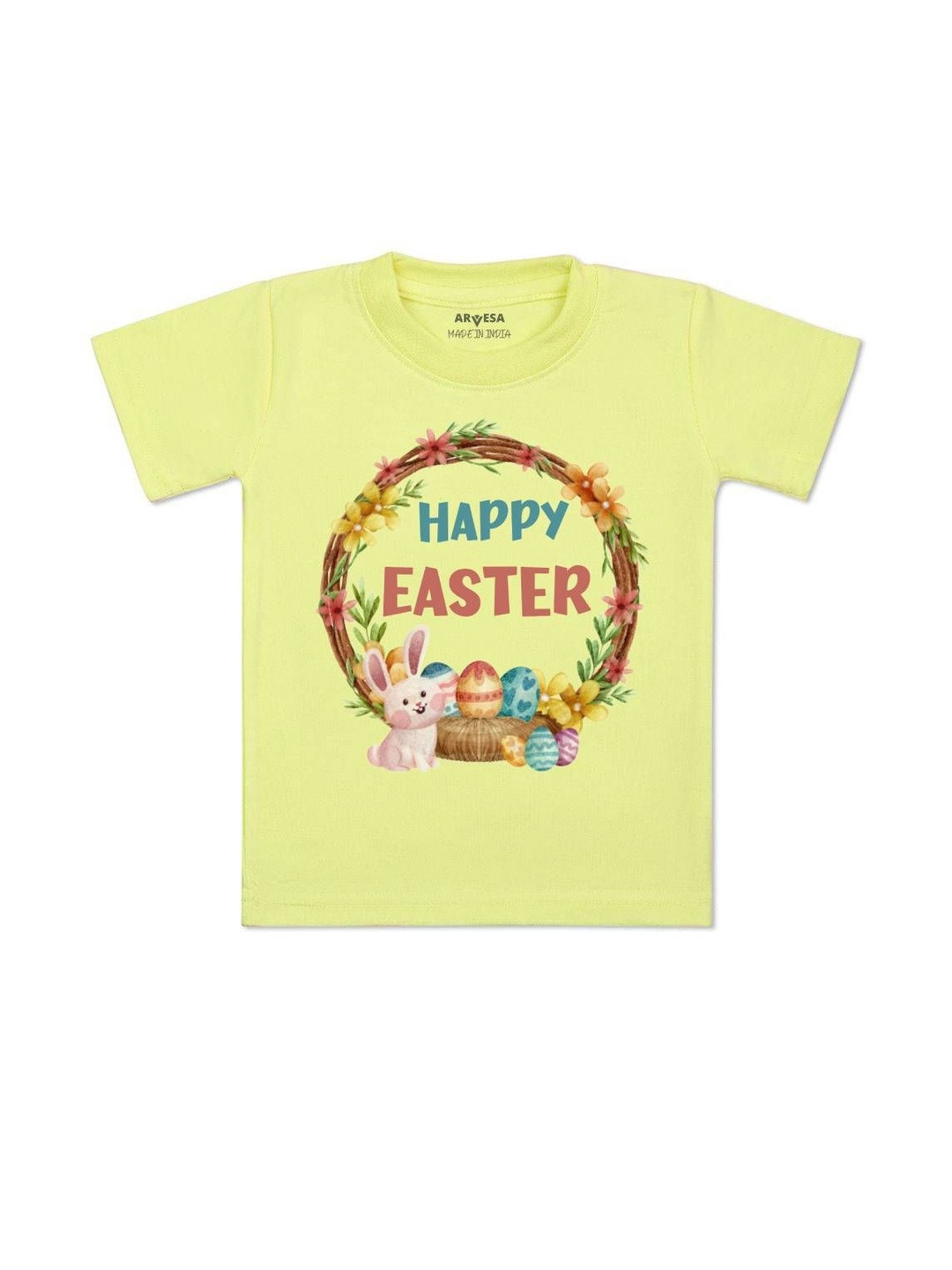 Happy Easter Printed Kids Tshirt