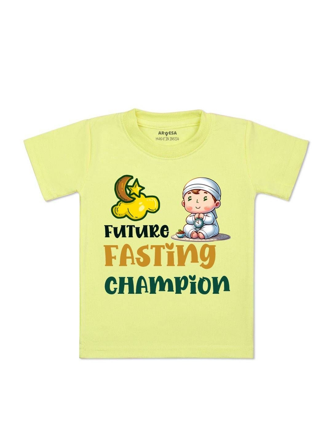 Fasting Champion Printed Kids Tshirt