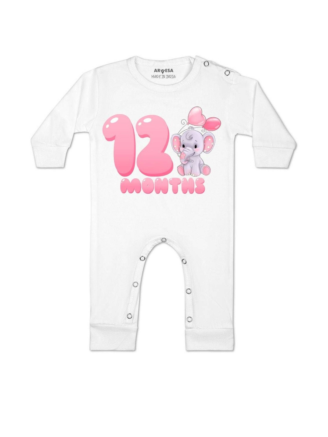 12 Month Printed Baby Rompers