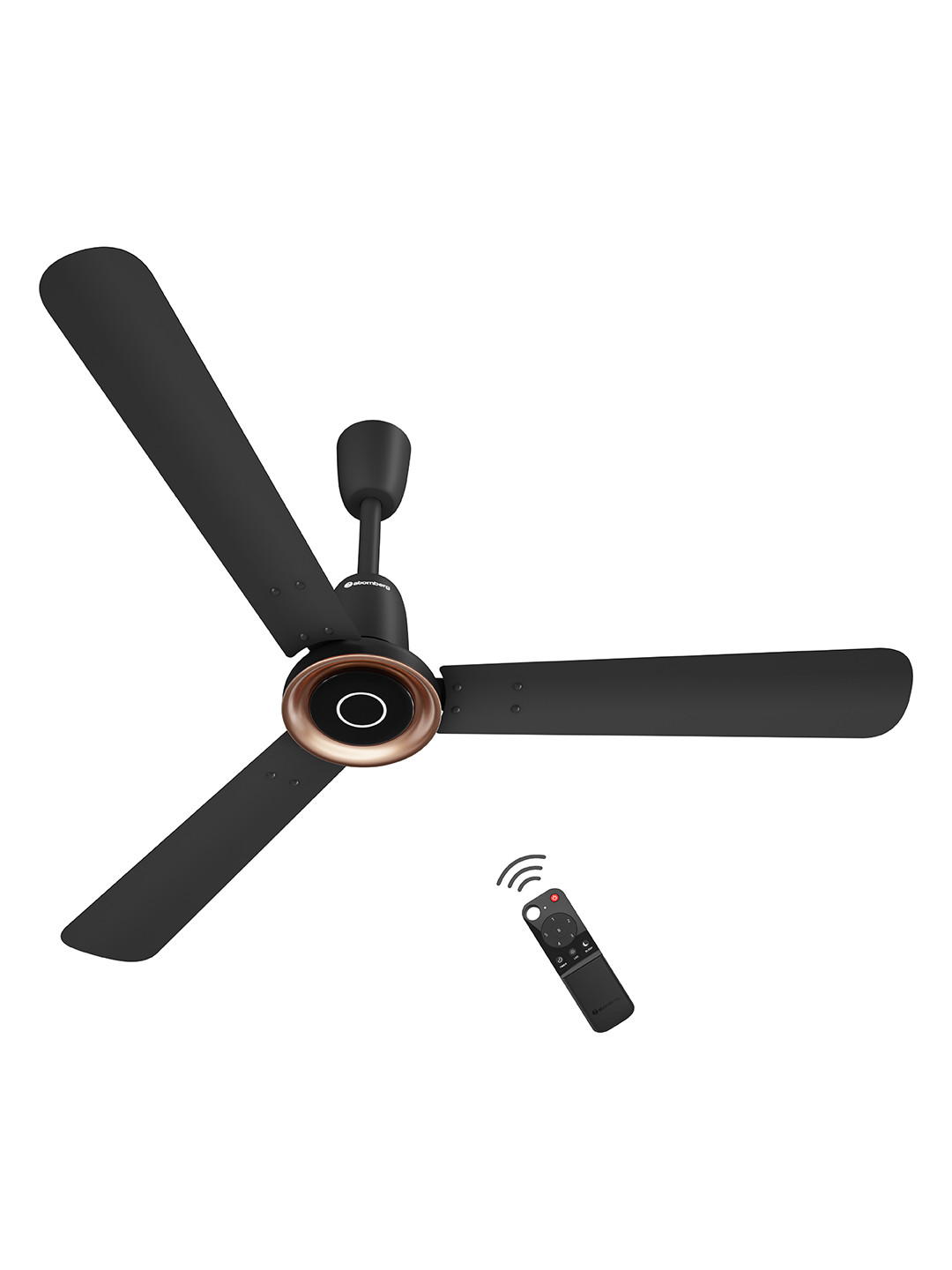 Atomberg Midnight Black 5 Star Studio Nexus 1200mm BLDC Ceiling Fan with Remote Control