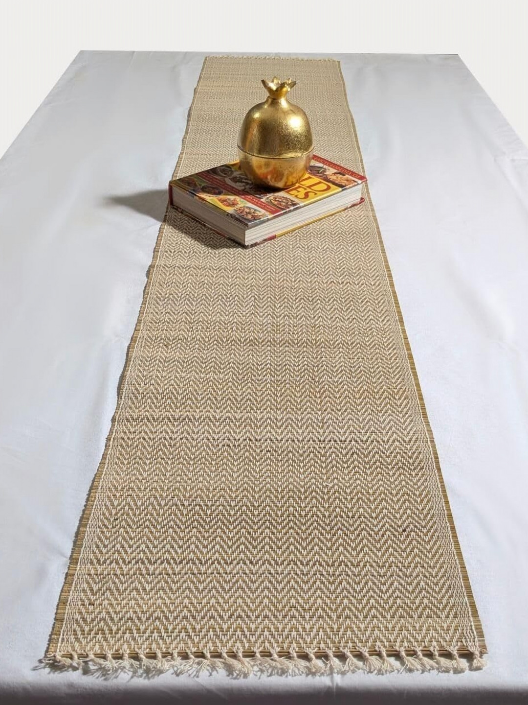 FERRA INDICA Beige Madurkathi Table Runners
