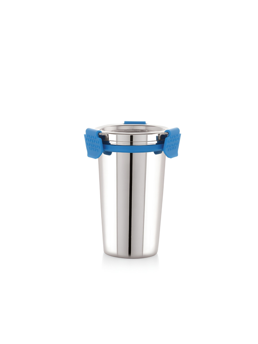 STEELLOCK Blue & Silver Stainless Steel Matte Tumbler-325ml