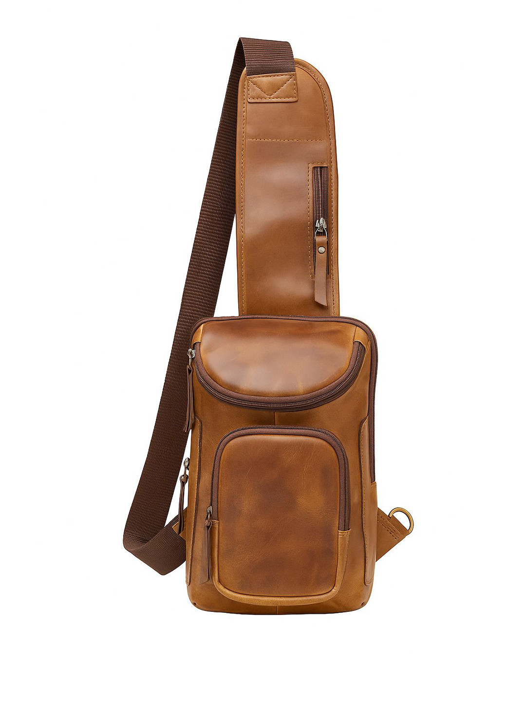 PRANJALS HOUSE Unisex Leather Messenger Bag