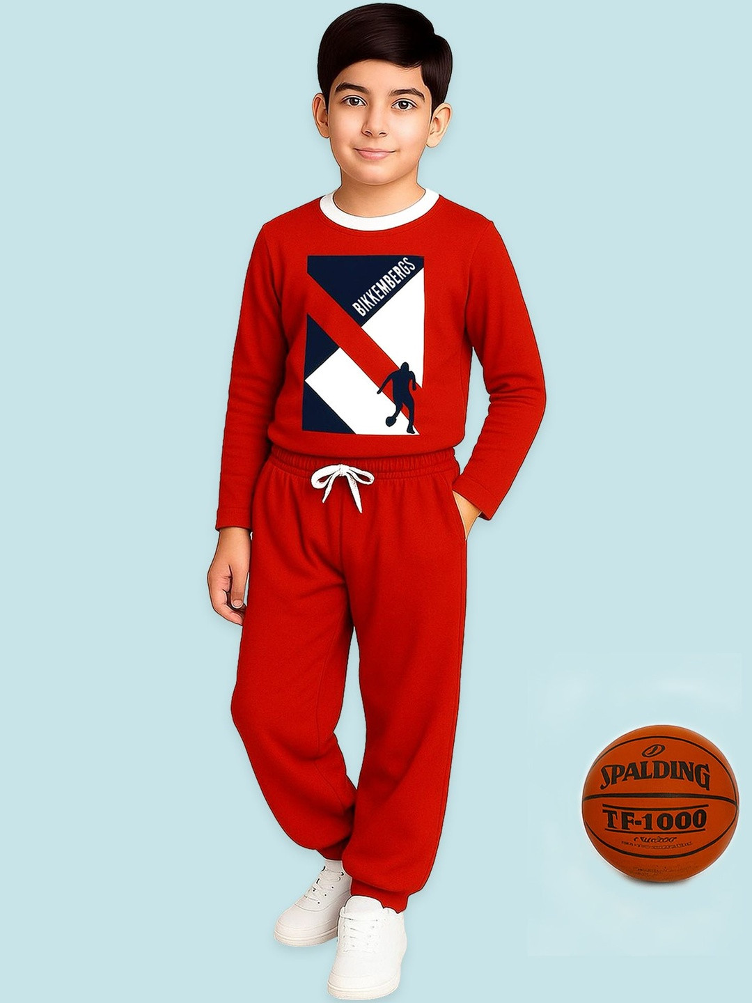 YK Boys Regular Fit Cotton T-Shirt and Trackpant Set (TSUT-120, Multi-Colored)