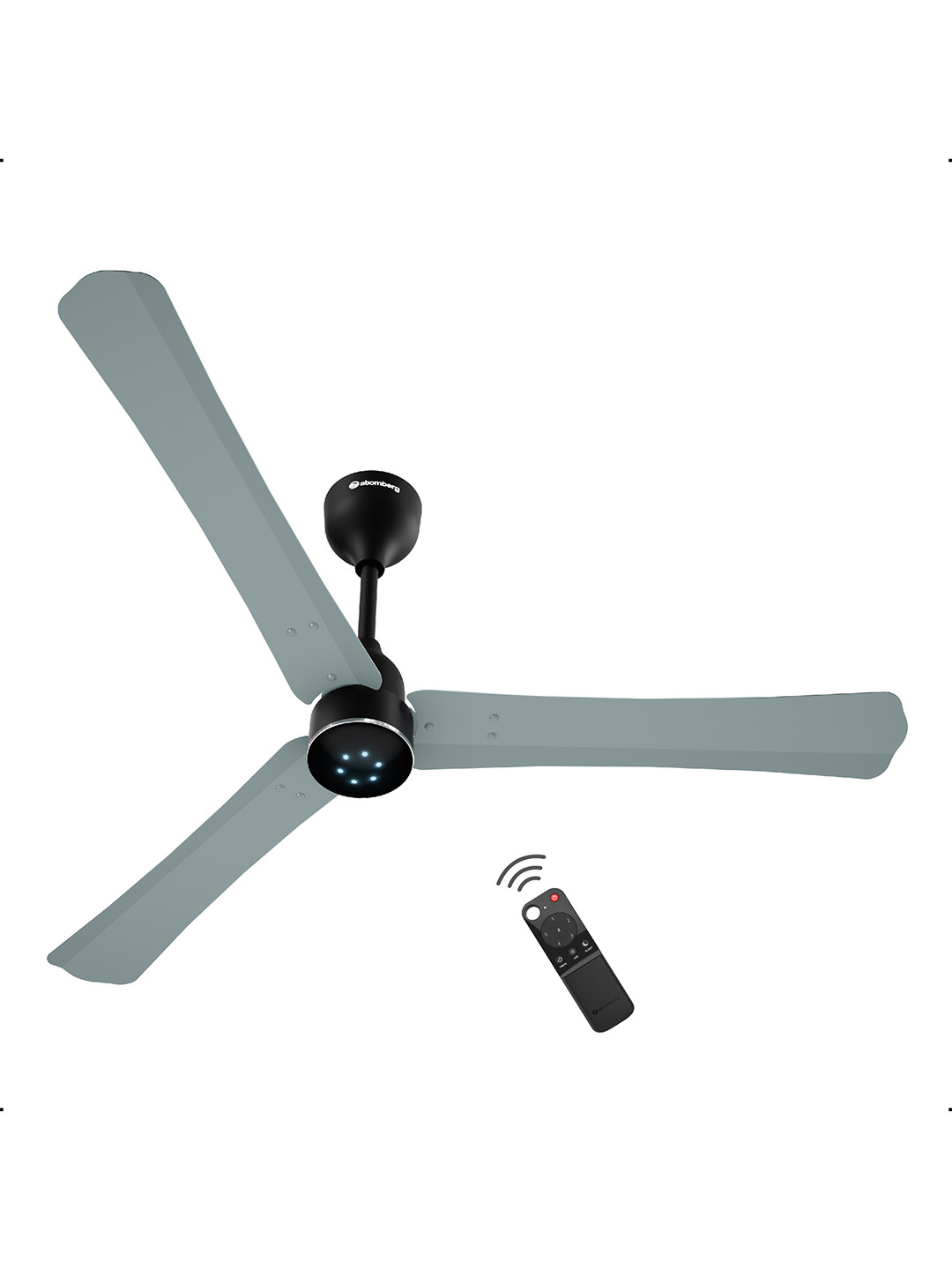 Atomberg Renesa Halo Misty Teal & Black 1200mm BLDC Smart Ceiling Fan with IoT & Remote