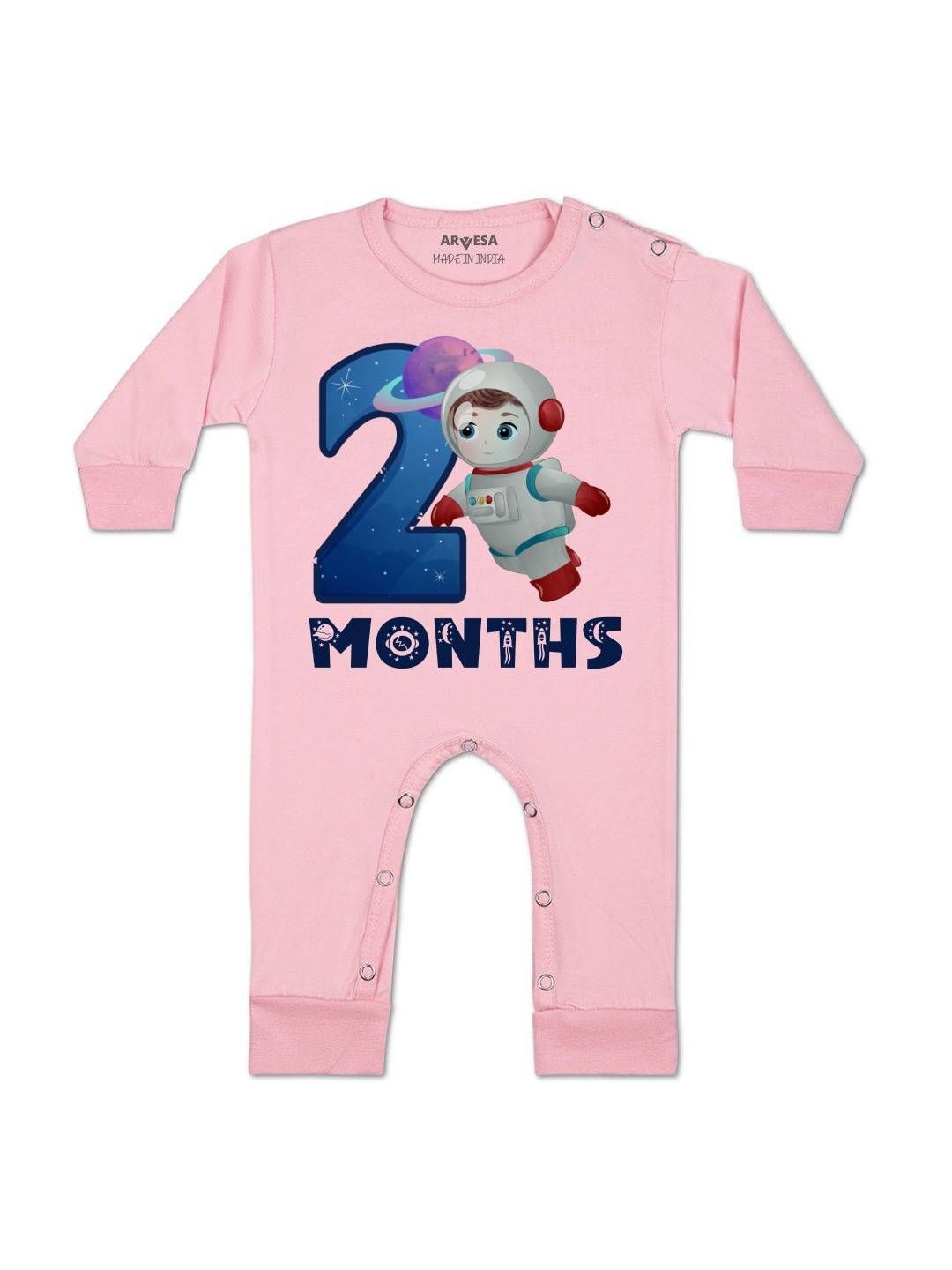 2 Month Printed Baby Rompers