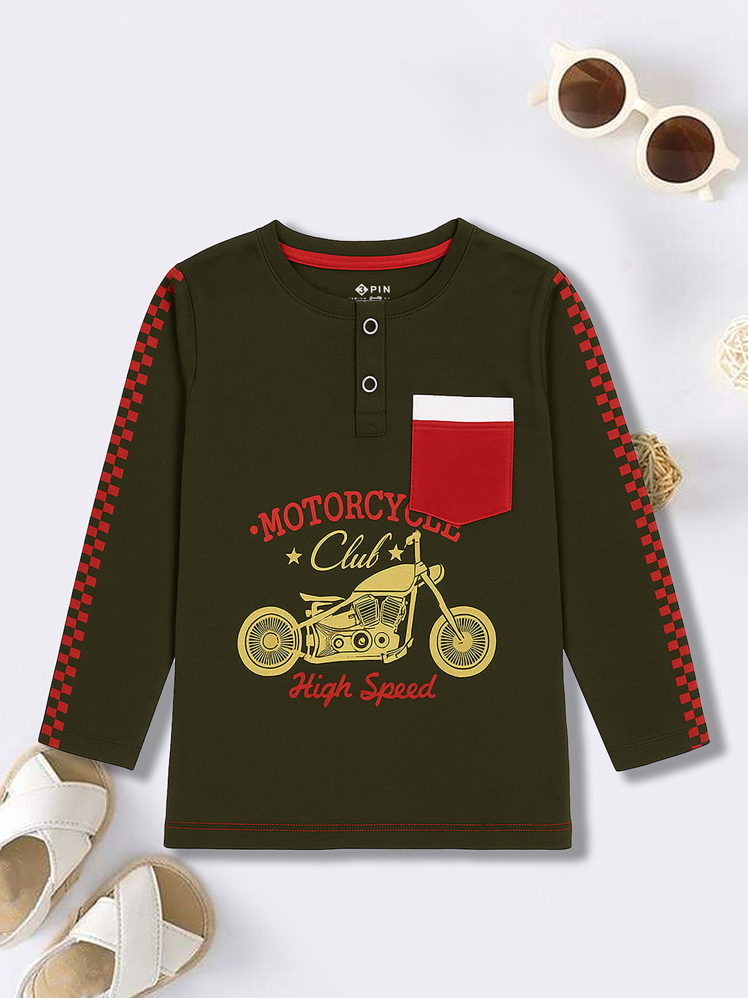 3PIN Boys Printed Cotton T-shirt