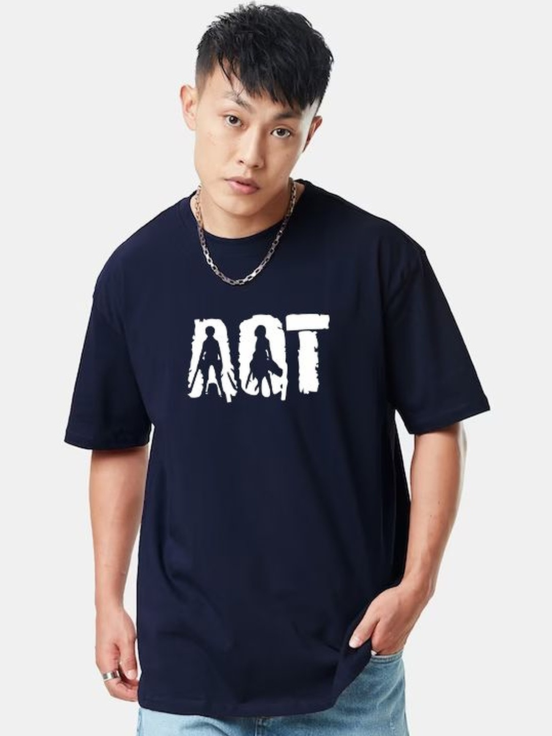 Organic Chics Graphic Printed Pure Cotton Oversized Anti Odour T-shirt