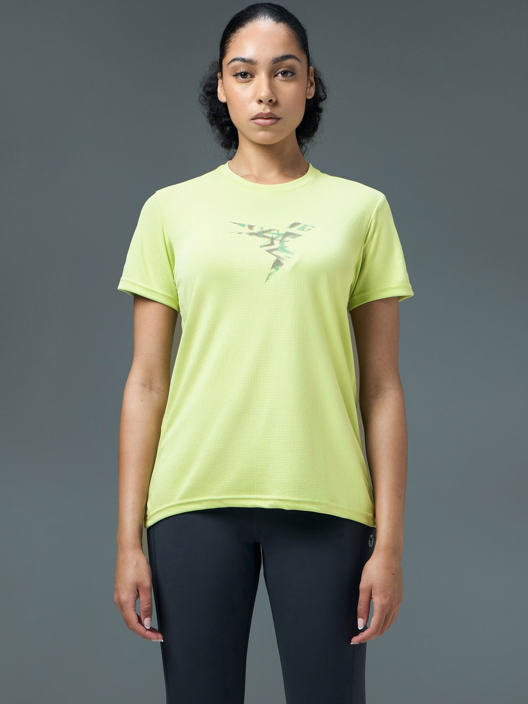 Technosport SS25 Brand Logo Printed Round Neck Antimicrobial T-Shirt