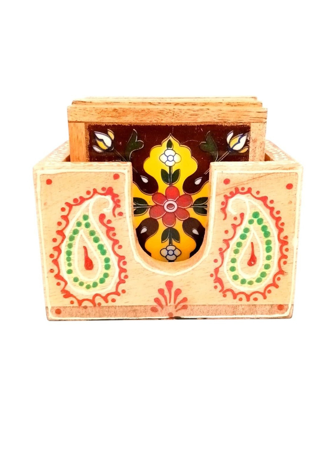 apka mart Handcrafted Tile Coasters for Tea, Coffee & Drinks