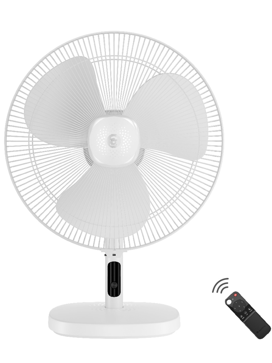 Atomberg Snow White Renesa 400mm Table Fan Ideal for Home & Office Remote with Timer