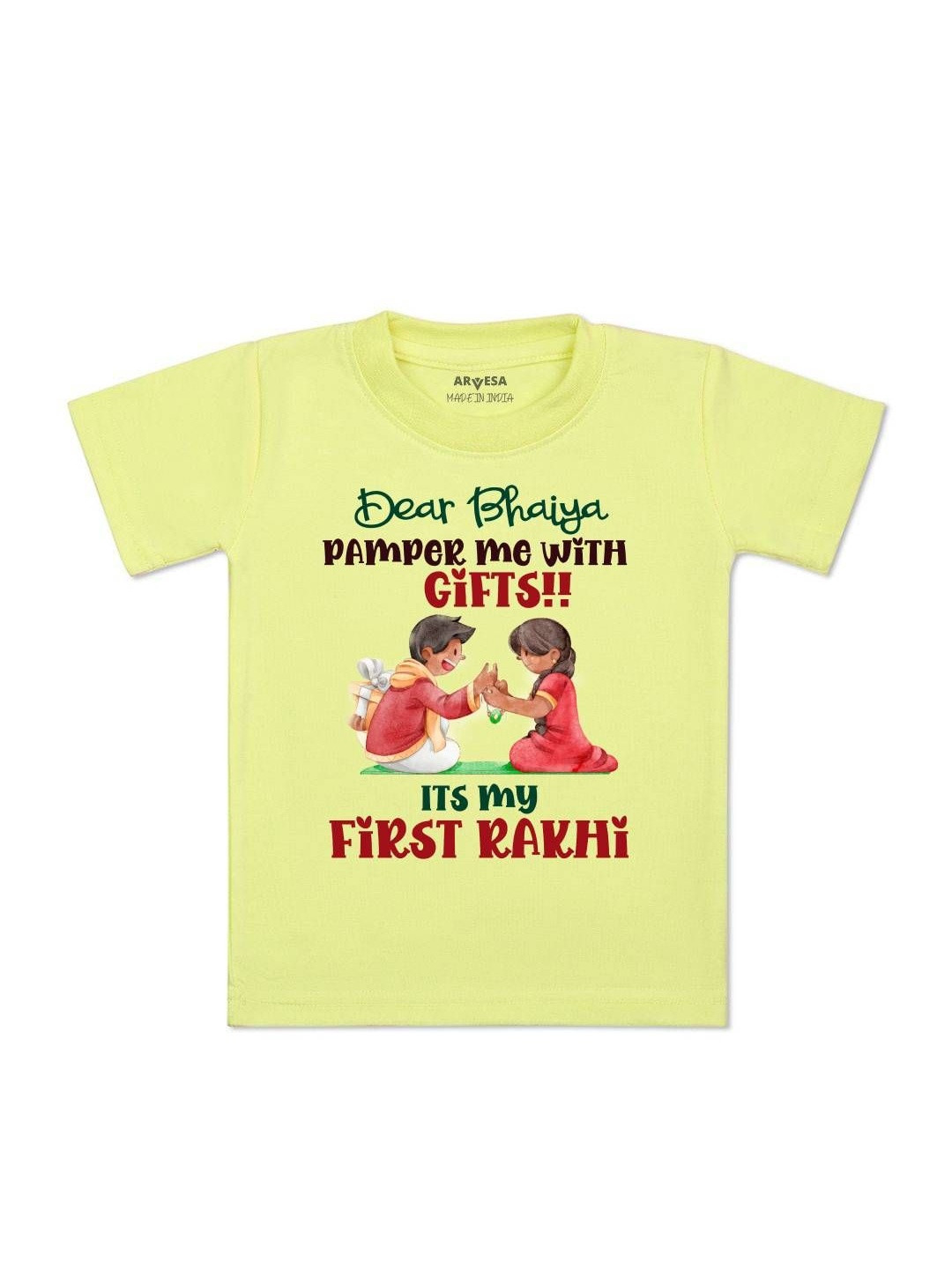 Arvesa Kids Round Neck Cotton Graphic Printed T-shirts